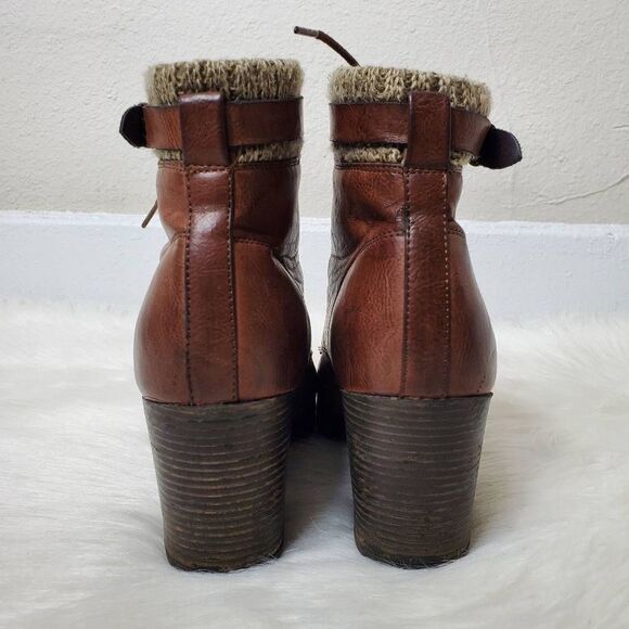 MIA women's lace up Brown ankle boots Size 8.5 - Picture 3 of 10